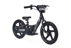 Bici elettrica per bambini RIRIBIKE RTX6 24V (16"), nero, Batteria al litio, Motore 250W, Freno a disco, Sedile regolabile in morbido PU