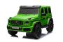 Auto elettrica per bambini Mercedes-Benz G63 AMG 4x4² due posti 24V, verniciata verde, lettore MP4 con ingresso USB/AUX, trazione 4x4, batteria 24V/7Ah, motori 4 x 200W, ruote EVA con sospensione, sedili in similpelle, telecomando , Concesso in licenza