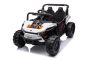 Auto elettrica per bambini UTV Small 12V, bianca, Trazione posteriore, Batteria da 12V, Ruote in plastica, Ampio sedile doppio per un solo bambino, Telecomando 2,4 GHz, Lettore MP3 con ingresso USB/SD, Luci LED